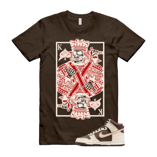 Dunk Baroque Brown Sesame Coconut Milk Mystic Red High T Shirt Match KC ,DB2179-200 Jezsport.com