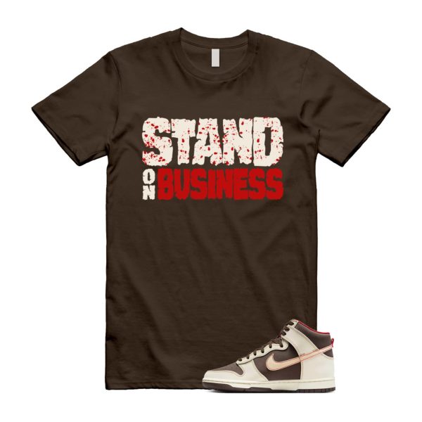 Dunk Baroque Brown Sesame Coconut Milk Mystic Red High T Shirt Match SOB ,DB2179-200 Jezsport.com