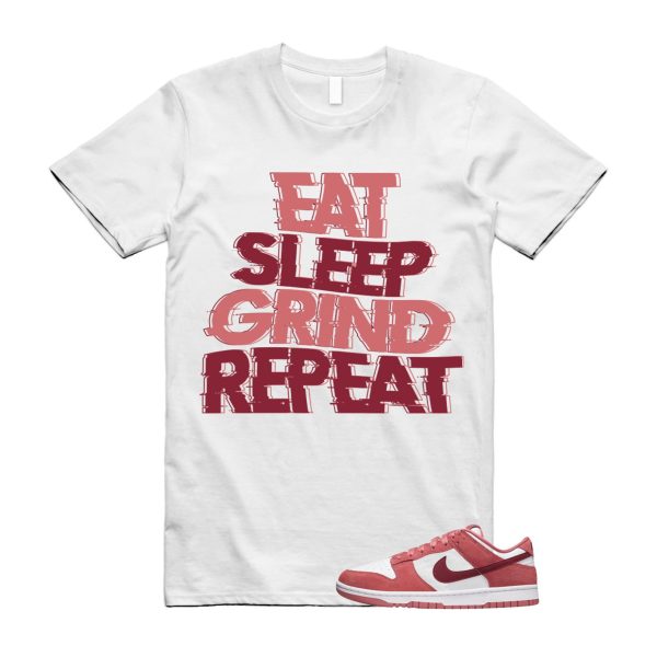 Dunk Valentine's Day Low Team Red Adobe Dragon White T Shirt Match ESGR ,FQ7056-100 Jezsport.com