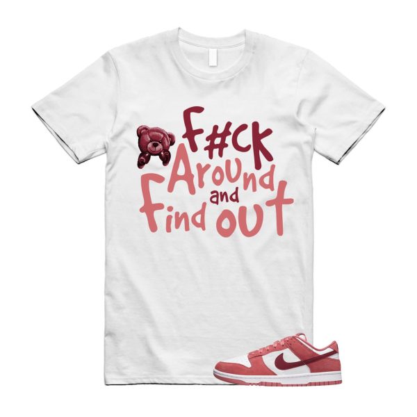 Dunk Valentine's Day Low Team Red Adobe Dragon White T Shirt Match FCK ,FQ7056-100 Jezsport.com