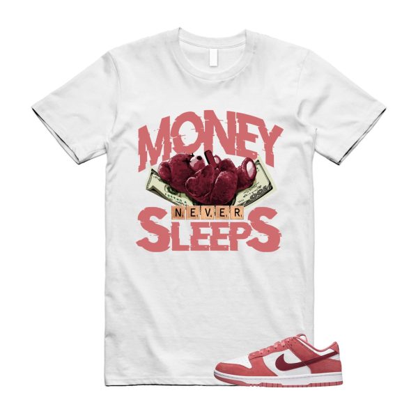 Dunk Valentine's Day Low Team Red Adobe Dragon White T Shirt Match MNS ,FQ7056-100 Jezsport.com