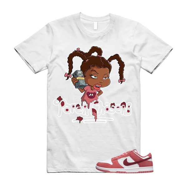 Dunk Valentine's Day Low Team Red Adobe Dragon White T Shirt Match PC ,FQ7056-100 Jezsport.com