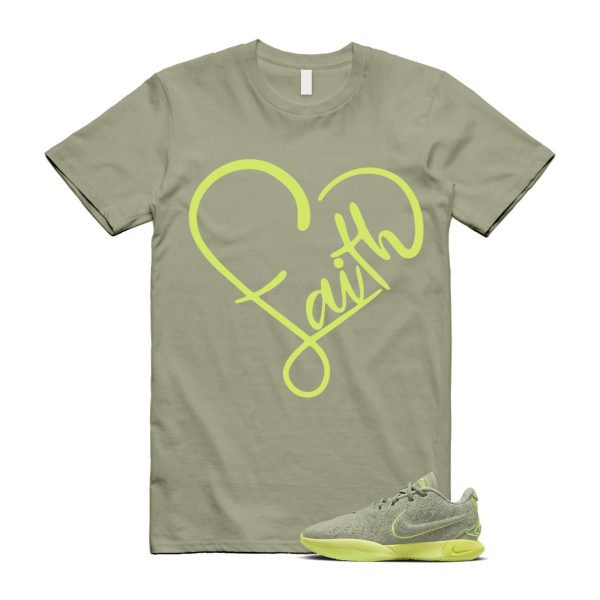 Algae 21 Lebron Oil Green Vapor Sanddrift Light Silver Metallic Pewter T Shirt Match FAITH ,FV2346-302 Jezsport.com