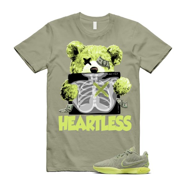 Algae 21 Lebron Oil Green Vapor Sanddrift Light Silver Metallic Pewter T Shirt Match HEART ,FV2346-302 Jezsport.com