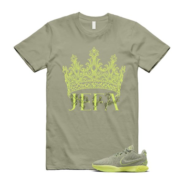 Algae 21 Lebron Oil Green Vapor Sanddrift Light Silver Metallic Pewter T Shirt Match JEFA ,FV2346-302 Jezsport.com