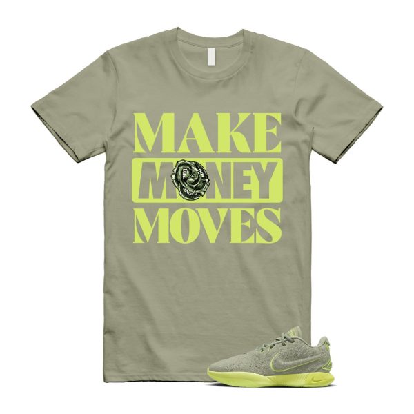 Algae 21 Lebron Oil Green Vapor Sanddrift Light Silver Metallic Pewter T Shirt Match MOVES ,FV2346-302 Jezsport.com