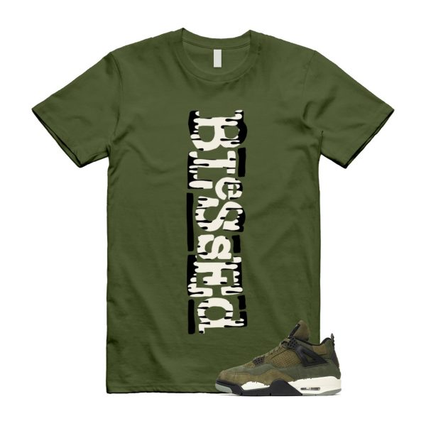 4 Olive Craft Medium SE Pale Vanilla Khaki Black Sail T Shirt Match B2 ,FB9927-200 Jezsport.com