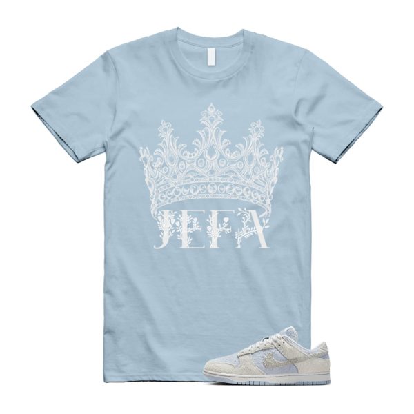 Dunk Armory Blue and Photon Dust Light Low Grey White T Shirt Match JEFA ,FZ3779-025 Jezsport.com