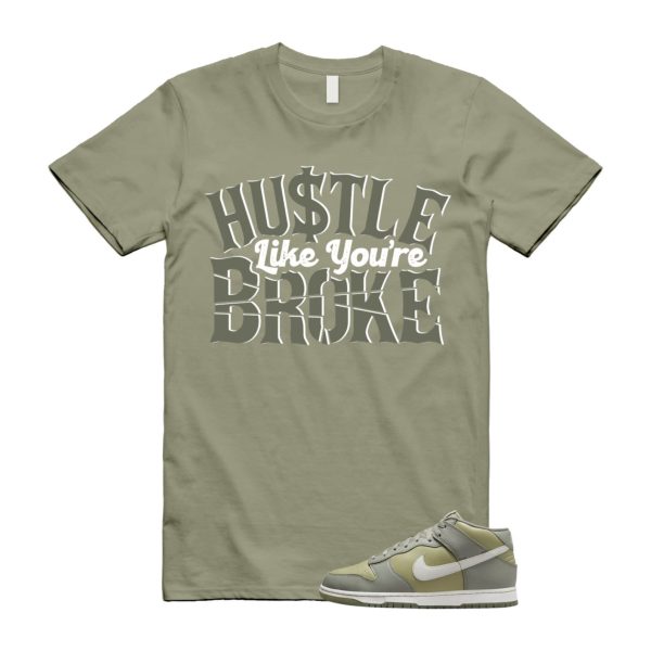 Dunk Dark Stucco Neutral Olive Light Bone Mid T Shirt Match BROKE ,FJ4194-001 Jezsport.com