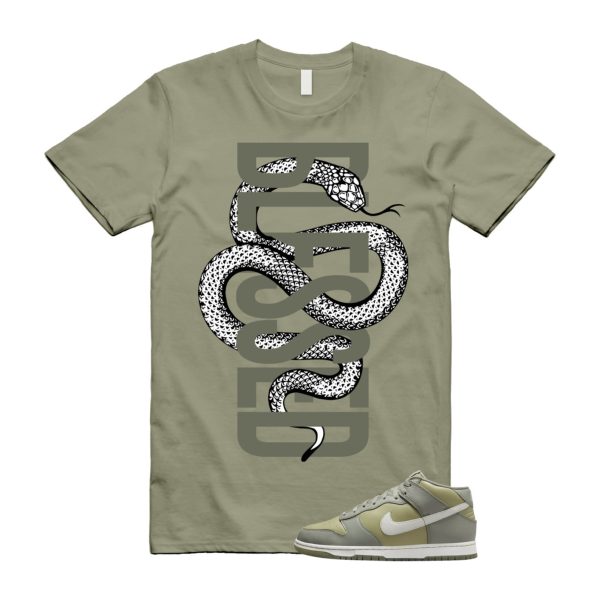 Dunk Dark Stucco Neutral Olive Light Bone Mid T Shirt Match SNAKEBLS ,FJ4194-001 Jezsport.com