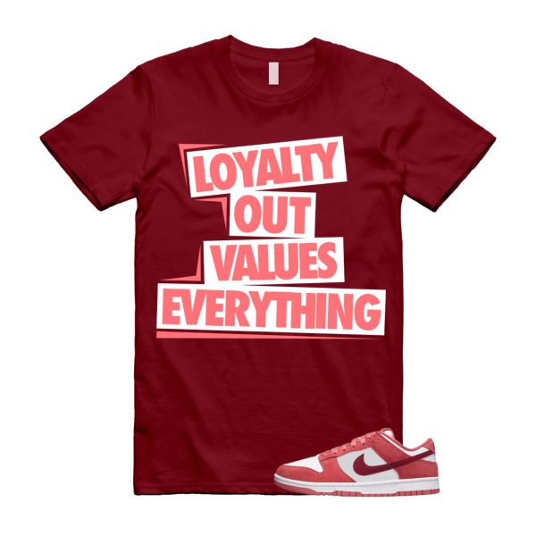 Dunk Valentine's Day Low Team Red Adobe Dragon White T Shirt Match LOVE ,FQ7056-100 Jezsport.com