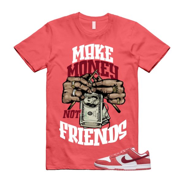 Dunk Valentine's Day Low Team Red Adobe Dragon White T Shirt Match MM ,FQ7056-100 Jezsport.com