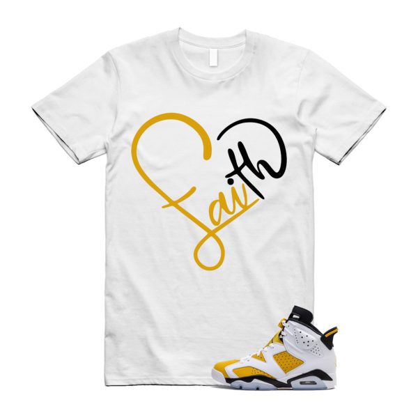 Yellow Ochre 6 Black White T Shirt Match FAITH ,CT8529-170 Jezsport.com