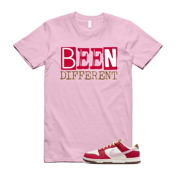 Dunk Bacon Low PRM Sport Red Sheen Sail Medium Brown White T Shirt Match BEEN ,FB7910-600 Jezsport.com