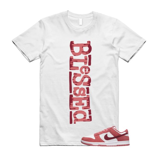 Dunk Valentine's Day Low Team Red Adobe Dragon White T Shirt Match B2 ,FQ7056-100 Jezsport.com