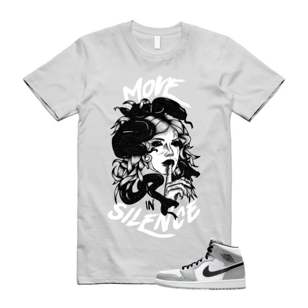 Light Smoke Grey 1 Mid Black White T Shirt Match MIS ,554724-092 Jezsport.com