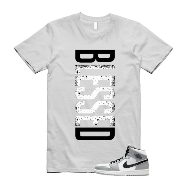 Light Smoke Grey 1 Mid Black White T Shirt Match VERTBLS ,554724-092 Jezsport.com