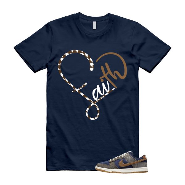 Dunk Tweed Midnight Navy Corduroy Ale Brown Pale Ivory T Shirt Match FAITH Jezsport.com