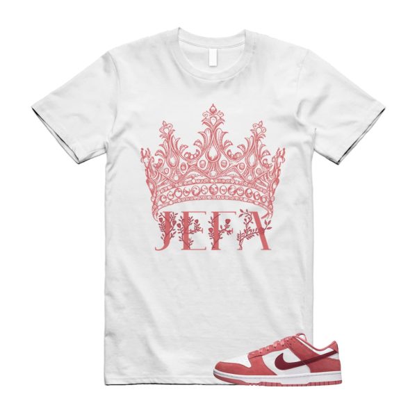 Dunk Valentine's Day Low Team Red Adobe Dragon White T Shirt Match JEFA ,FQ7056-100 Jezsport.com