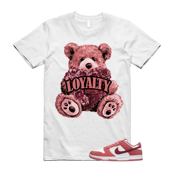 Dunk Valentine's Day Low Team Red Adobe Dragon White T Shirt Match LYLTY ,FQ7056-100 Jezsport.com