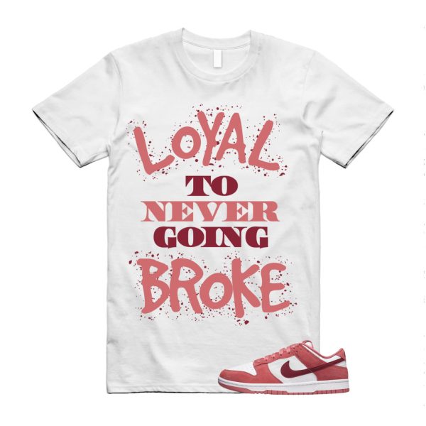 Dunk Valentine's Day Low Team Red Adobe Dragon White T Shirt Match NB ,FQ7056-100 Jezsport.com