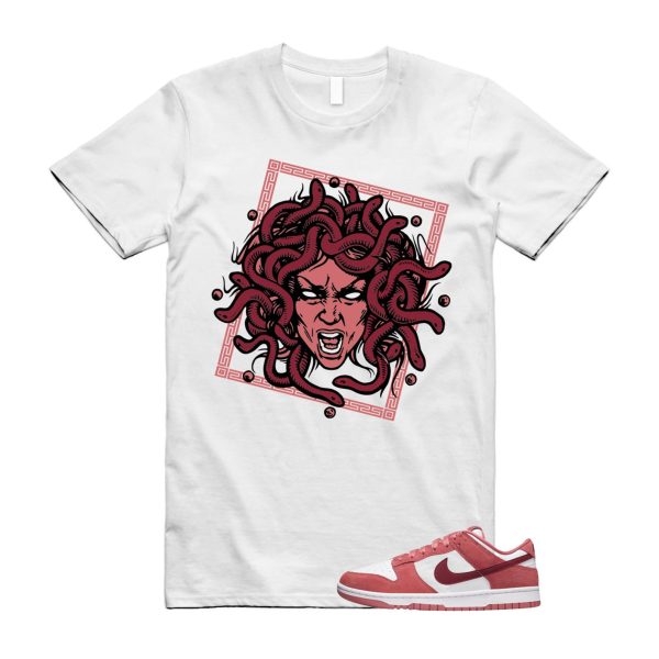 Dunk Valentine's Day Low Team Red Adobe Dragon White T Shirt Match SHM ,FQ7056-100 Jezsport.com