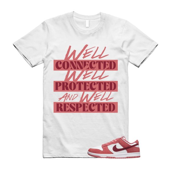 Dunk Valentine's Day Low Team Red Adobe Dragon White T Shirt Match WELL ,FQ7056-100 Jezsport.com