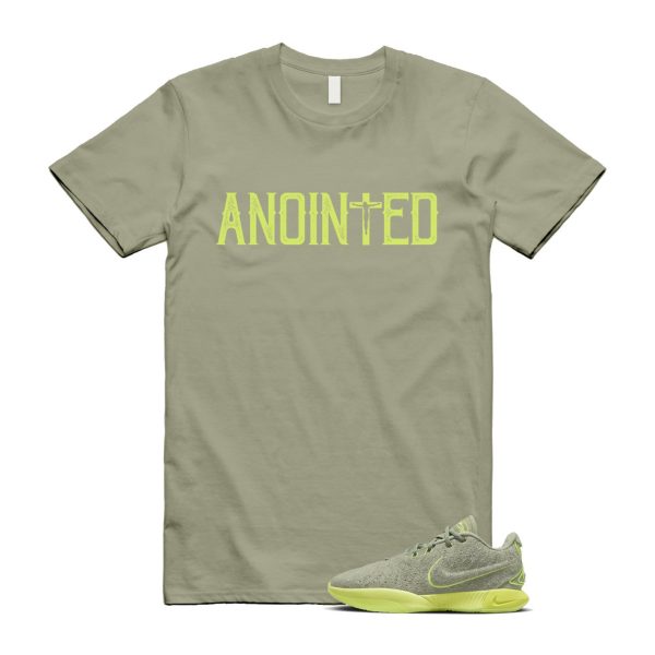 Algae 21 Lebron Oil Green Vapor Sanddrift Light Silver Metallic Pewter T Shirt Match ANOINTED ,FV2346-302 Jezsport.com