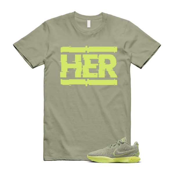 Algae 21 Lebron Oil Green Vapor Sanddrift Light Silver Metallic Pewter T Shirt Match HER ,FV2346-302 Jezsport.com