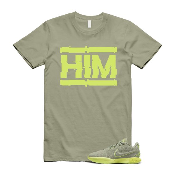 Algae 21 Lebron Oil Green Vapor Sanddrift Light Silver Metallic Pewter T Shirt Match HIM ,FV2346-302 Jezsport.com