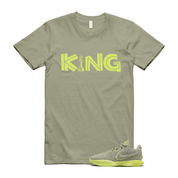 Algae 21 Lebron Oil Green Vapor Sanddrift Light Silver Metallic Pewter T Shirt Match KING ,FV2346-302 Jezsport.com