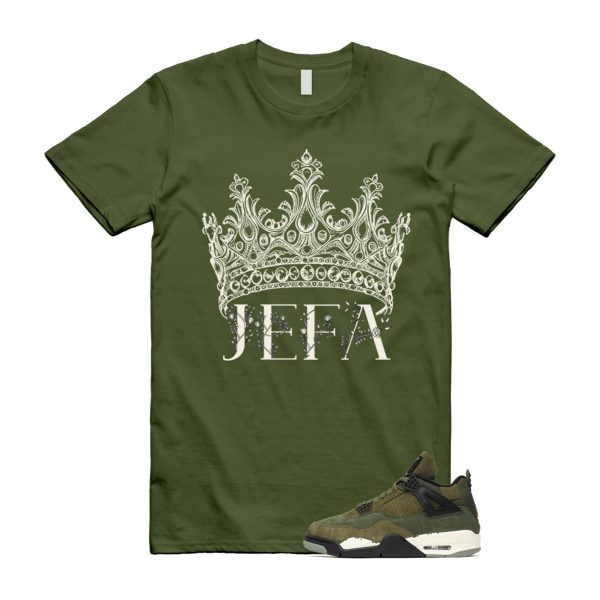 4 Olive Craft Medium SE Pale Vanilla Khaki Black Sail T Shirt Match JEFA ,FB9927-200 Jezsport.com