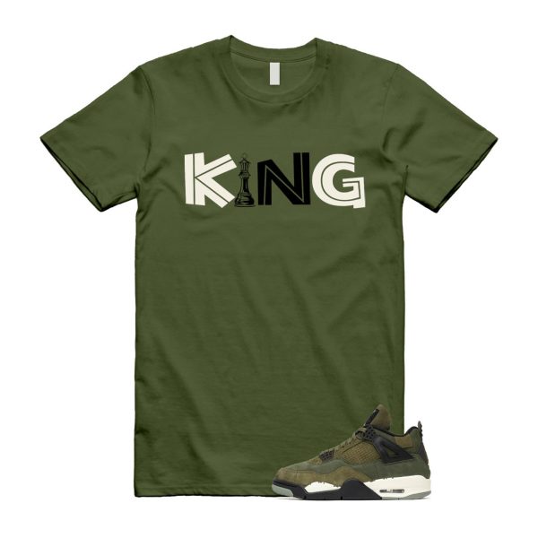 4 Olive Craft Medium SE Pale Vanilla Khaki Black Sail T Shirt Match KING ,FB9927-200 Jezsport.com