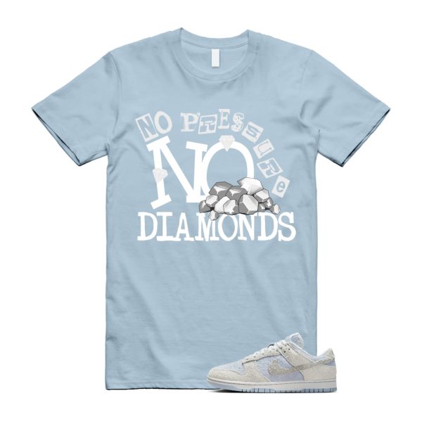 Dunk Armory Blue and Photon Dust Light Low Grey White T Shirt Match DIAMOND ,FZ3779-025 Jezsport.com