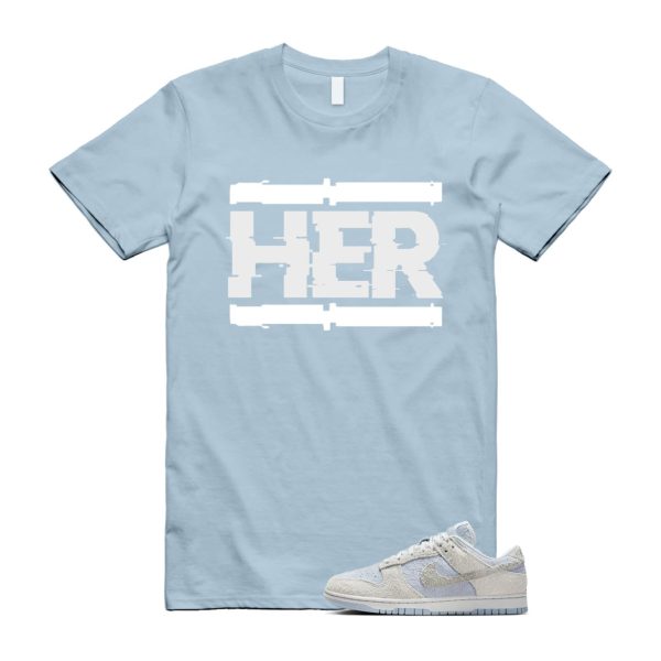 Dunk Armory Blue and Photon Dust Light Low Grey White T Shirt Match HER ,FZ3779-025 Jezsport.com