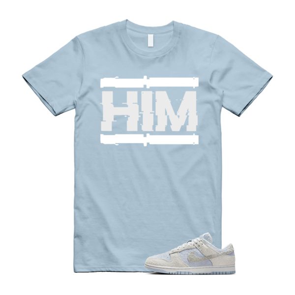 Dunk Armory Blue and Photon Dust Light Low Grey White T Shirt Match HIM ,FZ3779-025 Jezsport.com