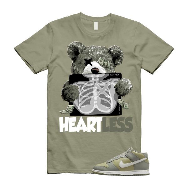 Dunk Dark Stucco Neutral Olive Light Bone Mid T Shirt Match HEART ,FJ4194-001 Jezsport.com