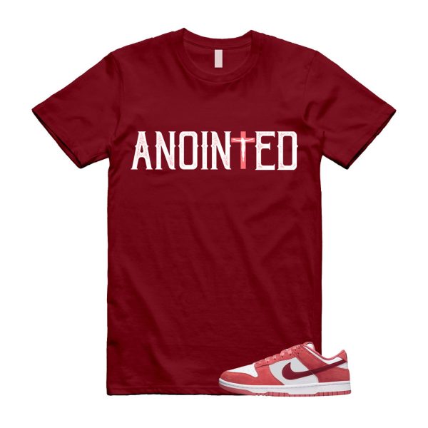 Dunk Valentine's Day Low Team Red Adobe Dragon White T Shirt Match ANOINTED ,FQ7056-100 Jezsport.com