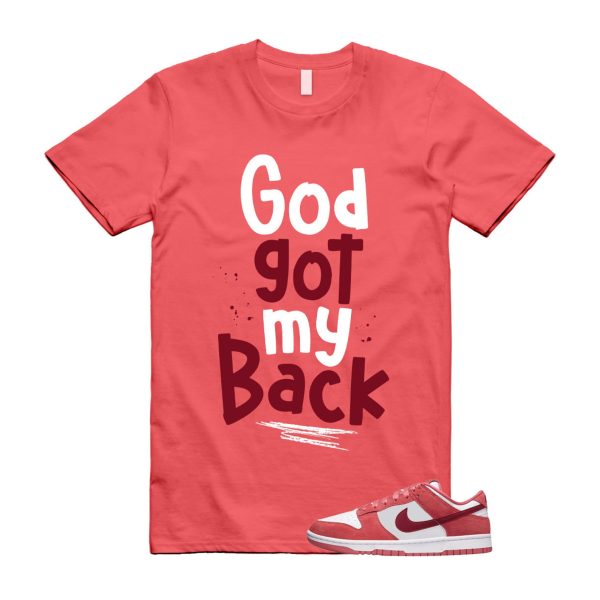 Dunk Valentine's Day Low Team Red Adobe Dragon White T Shirt Match GOD ,FQ7056-100 Jezsport.com