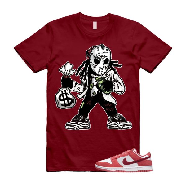 Dunk Valentine's Day Low Team Red Adobe Dragon White T Shirt Match JASON ,FQ7056-100 Jezsport.com