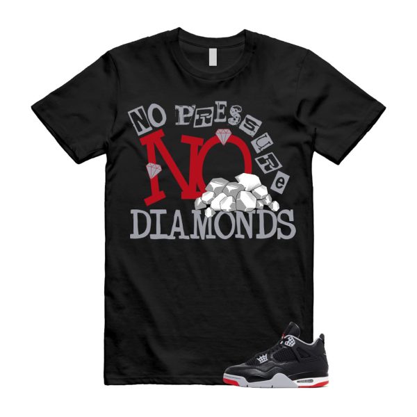 4 Bred Reimagined Black Cement Grey Varsity Red Summit White Retro T Shirt Match DIAMOND ,FV5029-006 Jezsport.com