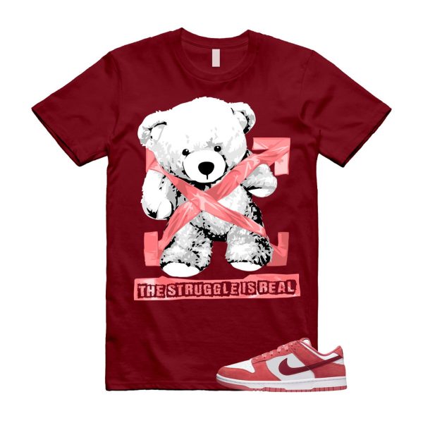 Dunk Valentine's Day Low Team Red Adobe Dragon White T Shirt Match STRUG ,FQ7056-100 Jezsport.com