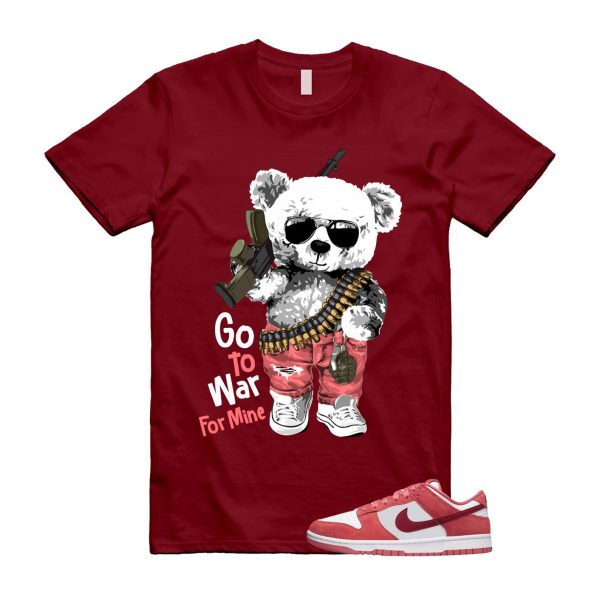 Dunk Valentine's Day Low Team Red Adobe Dragon White T Shirt Match WAR ,FQ7056-100 Jezsport.com