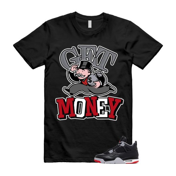 4 Bred Reimagined Black Cement Grey Varsity Red Summit White Retro T Shirt Match GM ,FV5029-006 Jezsport.com