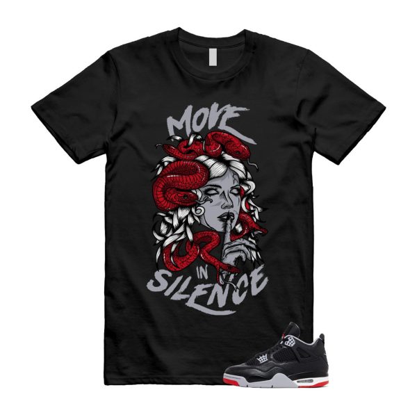 4 Bred Reimagined Black Cement Grey Varsity Red Summit White Retro T Shirt Match MIS ,FV5029-006 Jezsport.com