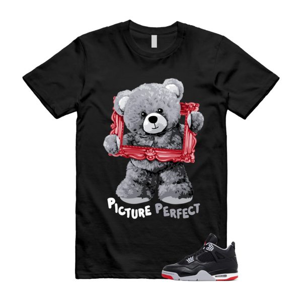 4 Bred Reimagined Black Cement Grey Varsity Red Summit White Retro T Shirt Match PIC ,FV5029-006 Jezsport.com