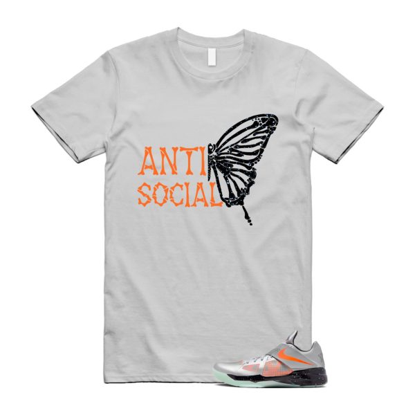 KD 4 Galaxy Metallic Silver Total Orange Dark Grey Black T Shirt Match ASB ,FD2635-001 Jezsport.com