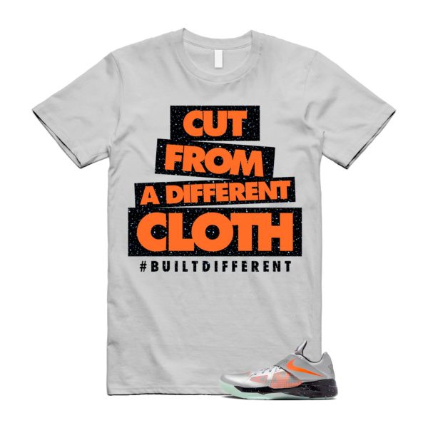 KD 4 Galaxy Metallic Silver Total Orange Dark Grey Black T Shirt Match CLOTH ,FD2635-001 Jezsport.com