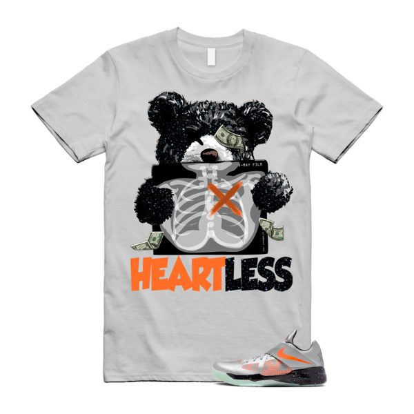 KD 4 Galaxy Metallic Silver Total Orange Dark Grey Black T Shirt Match HEART ,FD2635-001 Jezsport.com