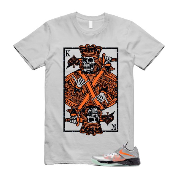 KD 4 Galaxy Metallic Silver Total Orange Dark Grey Black T Shirt Match KC ,FD2635-001 Jezsport.com